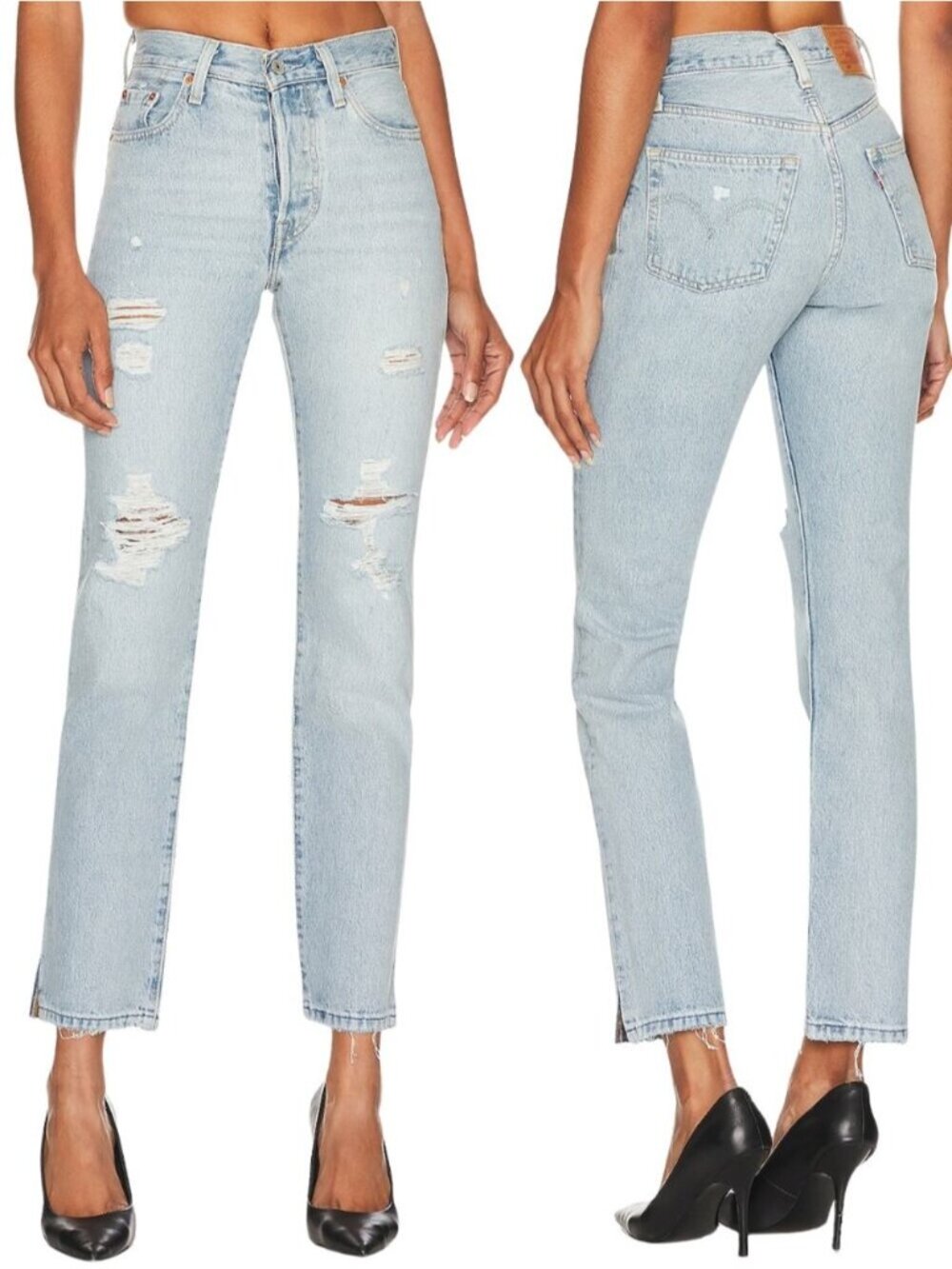 LEVI'S Premium 501 Original Straight Jeans Women's Around Here Size 28